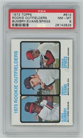 1973 Topps #614 Dwight Evans RC PSA 8 NMMT