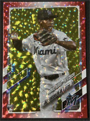 2021 Topps Update Rookie Debut Jazz Chisholm RC Red Foil 185/199