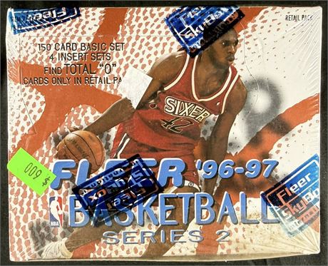 1996 Fleer Basketball Series 2 Retail Box (18 Packs) Factory Sealed