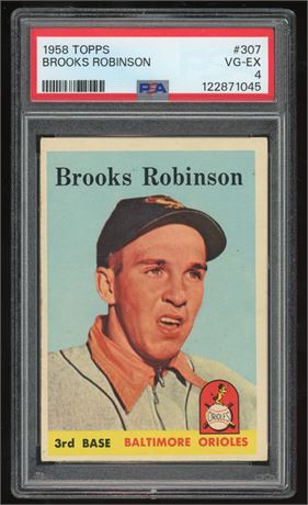 1958 Topps #307 Brooks Robinson PSA 4 VGEX
