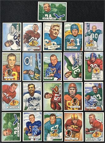 1951 Bowman Football Lot (21) EX-EXMT