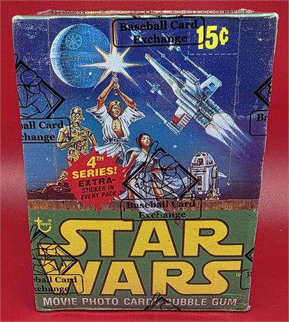 1977 Topps Star Wars Wax Box 36 Packs BBCE SEALED! SERIES 4, Possible Golden Rod