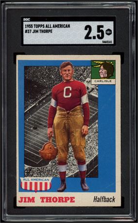 1955 Topps All American #37 Jim Thorpe PSA 2.5