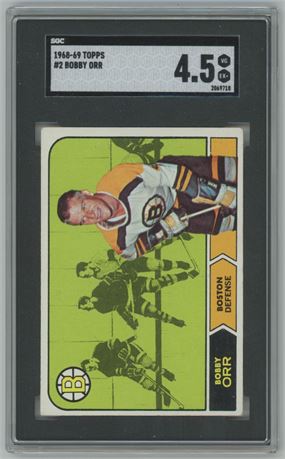 1968 Topps #2 Bobby Orr SGC 4.5 VGEX+