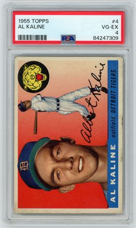 1955 Topps #4 Al Kaline PSA 4 VGEX