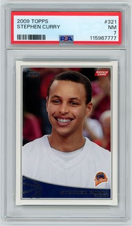 2009 Topps #321 Steph Curry RC PSA 7 NM