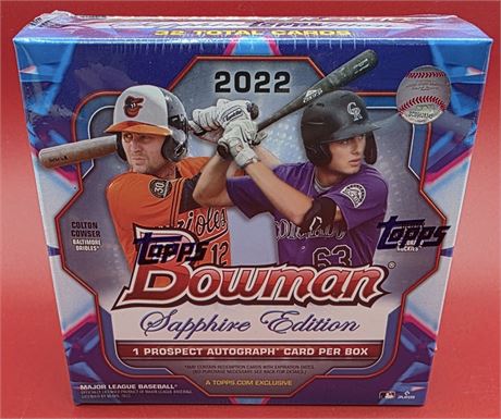 2022 Bowman Baseball Sapphire Edition Sealed Hobby Box