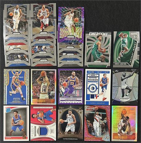 Ultra-Modern Basketball Lot (24) w/ 2 SGA RC's/Wemby RC/Refractors/Inserts