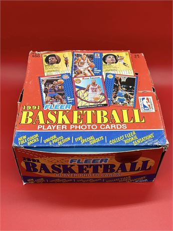 1991 Fleer Wax JUMBO Box (24 Packs, 1,272 Cards)
