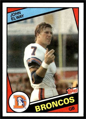 1984 Topps #63 John Elway RC EX-EXMT