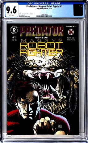 Predator vs. Magnus Robot Fighter #1 (1992) CGC 9.6 Dark Horse-Valiant