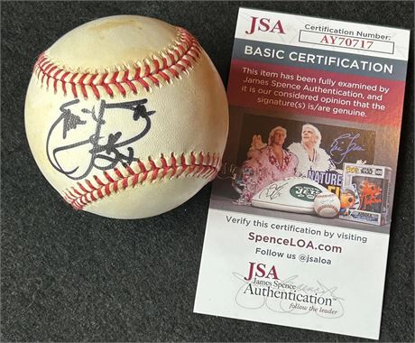Emmitt Smith Autographed Official National League Baseball JSA
