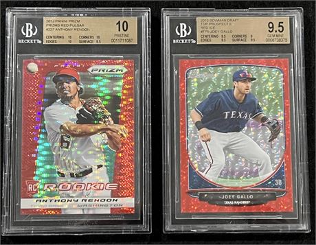 2013 Bowman Draft Anthony Rendon Joey Gallo RC Graded Lot BGS 9.5 & 10