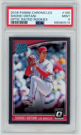 2018 Panini Chronicles #180 Shohei Ohtani Optic Rated Rookies PSA 9 MINT