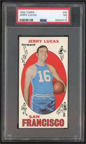 1969 Topps #45 Jerry Lucas PSA 7 NM
