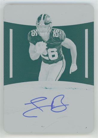 2018 National Treasures Saquon Barkley RC Printing Plate Auto 1/1