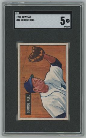 1951 Bowman #46 George Kell SGC 5 EX Beauty
