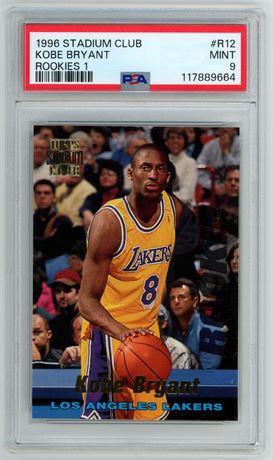 1996 Stadium Club Kobe Bryant Rookies 1 PSA 9 MINT