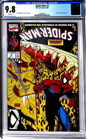 Spider-Man #3 (1990) CGC 9.8 Lizard & Calypso Appearance