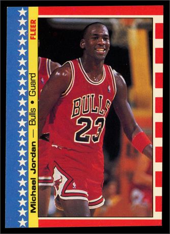 1987 Fleer Sticker #2 Michael Jordan