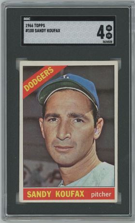 1966 Topps #100 Sandy Koufax SGC 4 VGEX