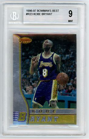 1996 Bowman's Best Kobe Bryant RC BGS 9 MINT