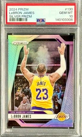2024 Prizm #130 Lebron James Silver Prizm PSA 10