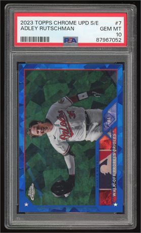 2023 Topps Chrome Update Sapphire Adley Rutschman PSA 10 GEM MINT