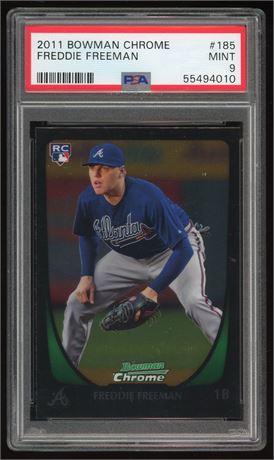 2011 Bowman Chrome #185 Freddie Freeman RC PSA 9 MINT