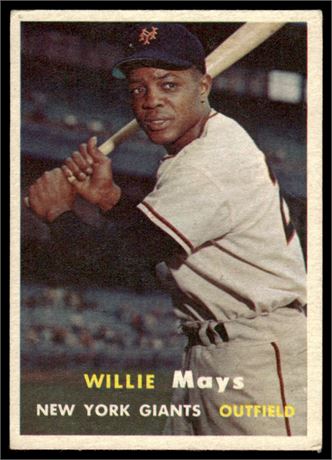 1957 Topps #10 Willie Mays VG-VGEX
