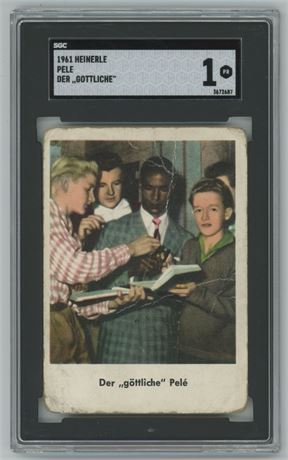 1961 Heinerle Pele Der ,,Gottliche" SGC 1 POOR Pop 2, 1 Higher RARE