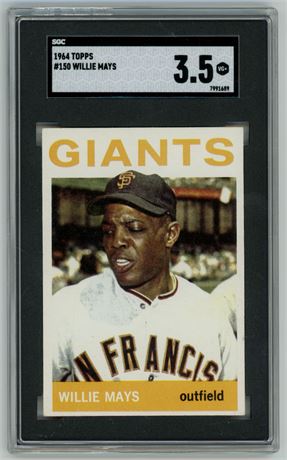 1964 Topps #150 Willie Mays SGC 3.5 VG+
