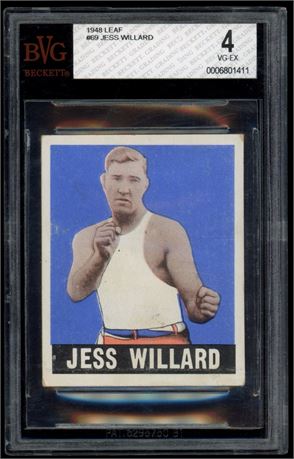1948 Leaf #69 Jess Willard BVG 4 VGEX Beauty