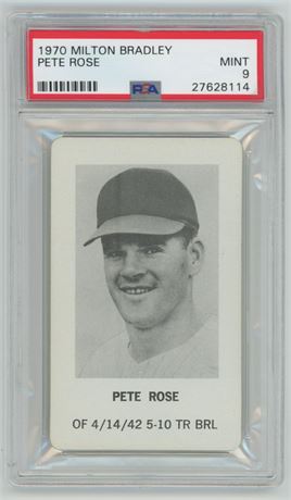 1970 Milton Bradley Pete Rose PSA 9 MINT