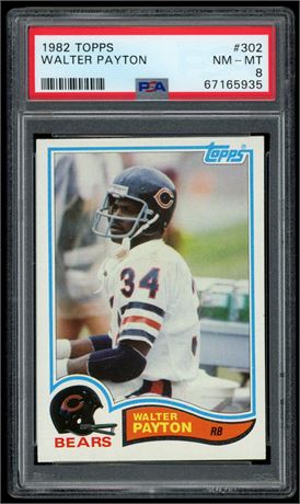1982 Topps #302 Walter Payton PSA 8 NMMT