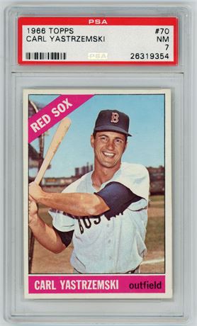 1966 Topps #70 Carl Yastrzemski PSA 7 NM