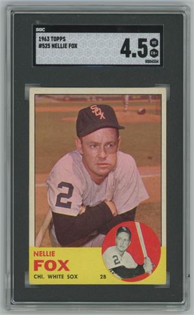 1963 Topps #525 Nellie Fox SGC 4.5 VGEX+