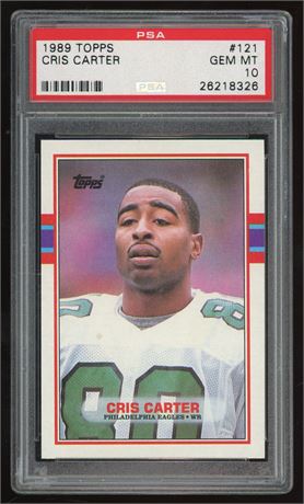 1989 Topps #121 Chris Carter RC PSA 10 GEM MINT