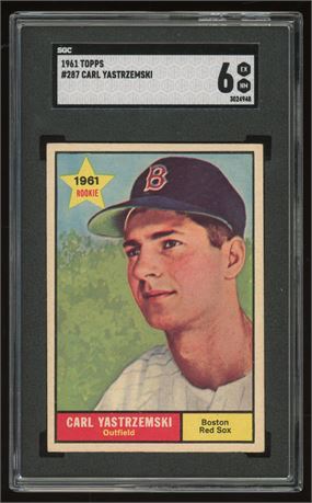 1961 Topps #287 Carl Yastrzemski SGC 6 EXMT