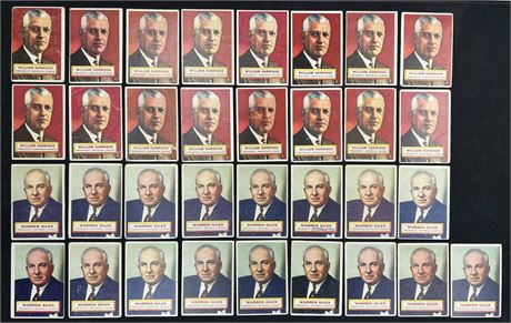 1956 Topps #1 William Harridge & #2 Warren Giles Lot (33) GOOD