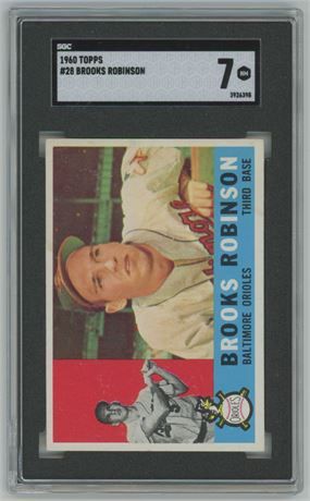 1960 Topps #28 Brooks Robinson SGC 7 NM Nice Centering!