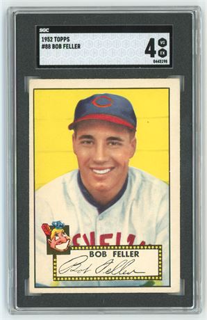 1952 Topps #88 Bob Feller SGC 4 VGEX