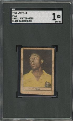 1958-67 Stella Pele RC Small White Border Blackground SGC 1 POOR