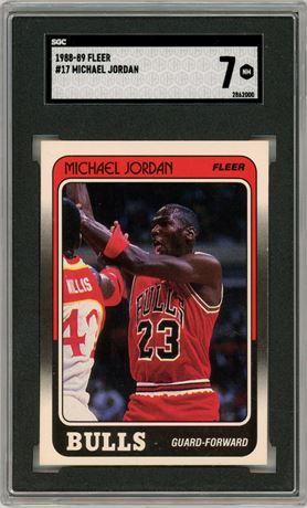 1988 Fleer #17 Michael Jordan SGC 7 NM