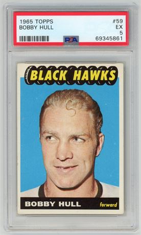1965 Topps #59 Bobby Hull PSA 5 EX
