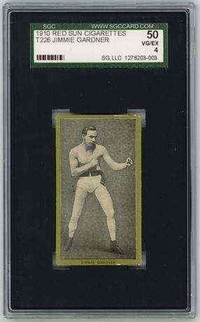 1910 T226 Red Sun Jimmie Gardner Pugilistic Subjects SGC 4 VGEX