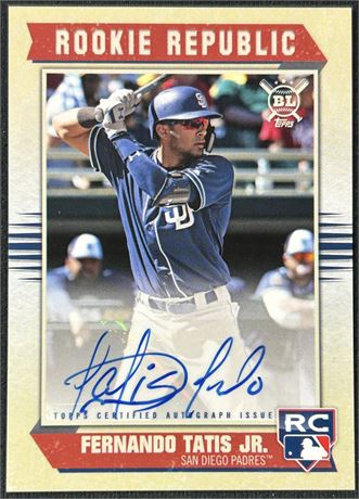 2019 Topps Big League Baseball Rookie Republic Fernando Tatis Jr RC Auto