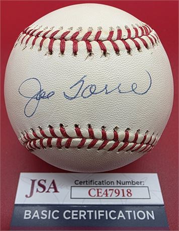 Joe Torre Signed Official National League Baseball JSA