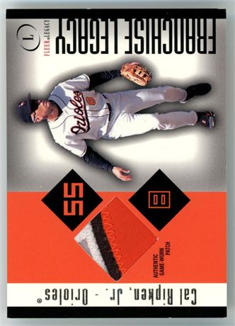 2004 Fleer Legacy 52/99 Cal Ripken Jr Franchise Legacy 4 Color Game Used Patch