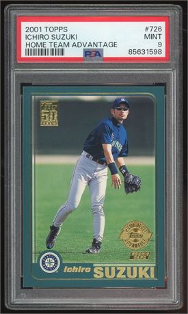 2001 Topps Home Team Advantage #726 Ichiro Suzuki RC PSA 9 MINT